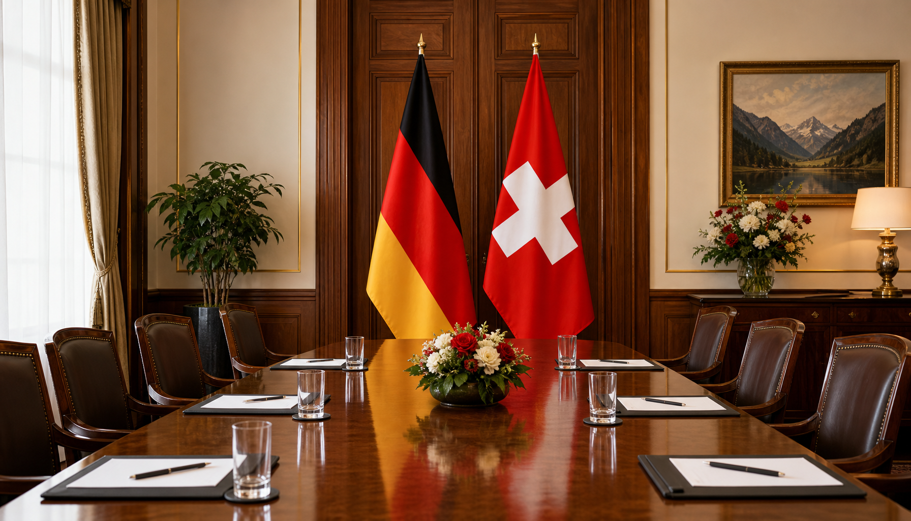 Bundeskanzler Merz empfängt Schweizer Bundespräsidenten Parmelin