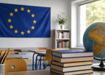 Merz besucht Carolus-Magnus-Gymnasium zum EU-Projekttag 2026