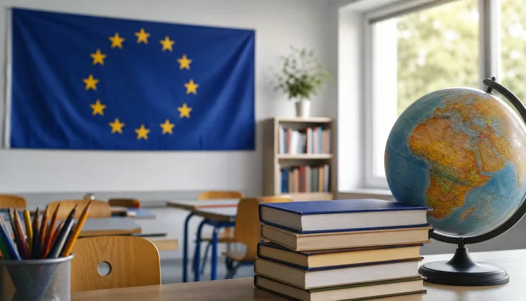 Merz besucht Carolus-Magnus-Gymnasium zum EU-Projekttag 2026
