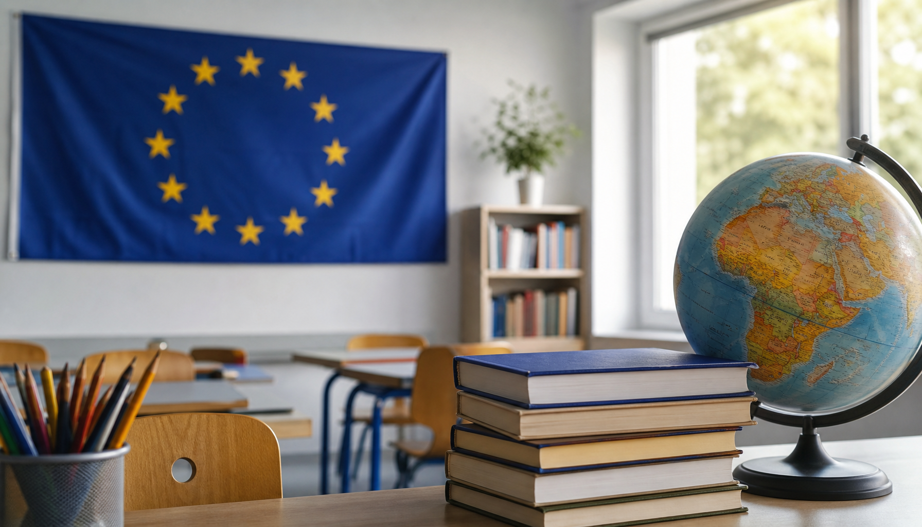 Merz besucht Carolus-Magnus-Gymnasium zum EU-Projekttag 2026