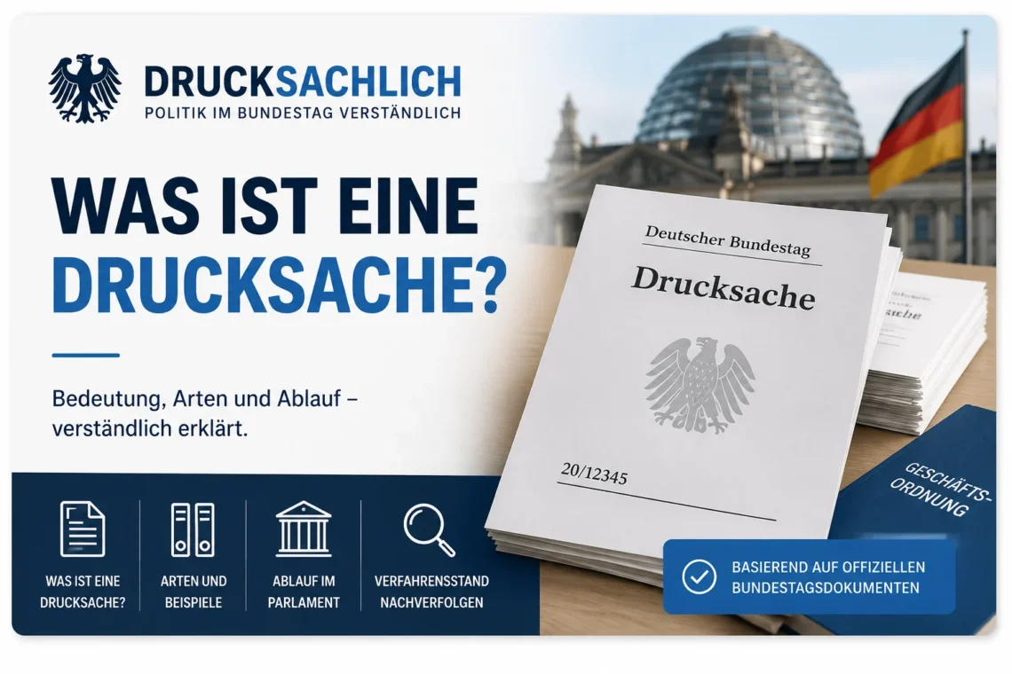 Was ist eine Drucksache?