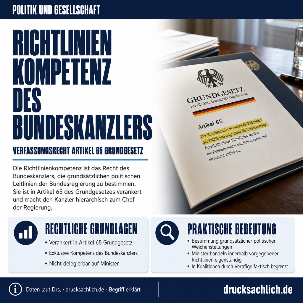 Begriff erklärt: Bundeskanzler-Richtlinienkompetenz