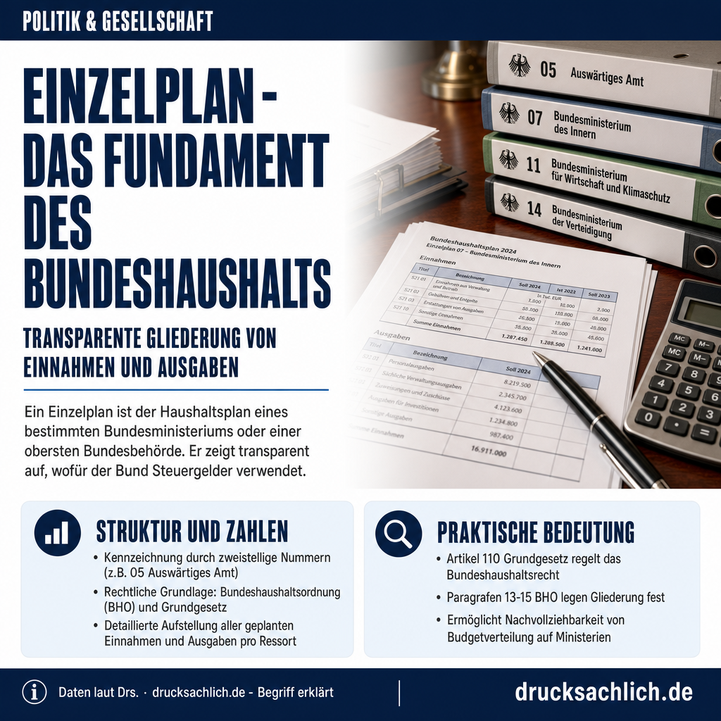 Begriff erklärt: Einzelplan
