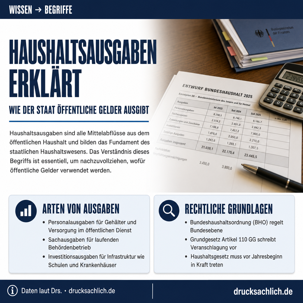 Begriff erklärt: Haushaltsausgabe