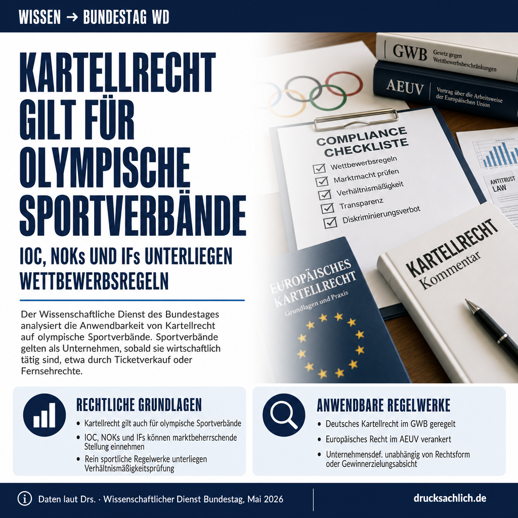 Kartellrecht für olympische Sportverbände anwendbar