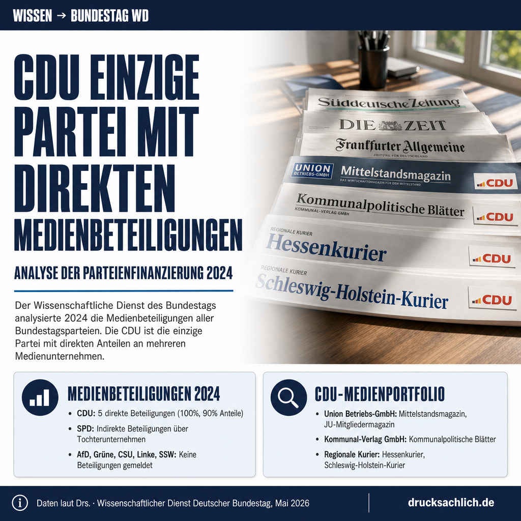 Parteibeteiligungen an Medienunternehmen 2024
