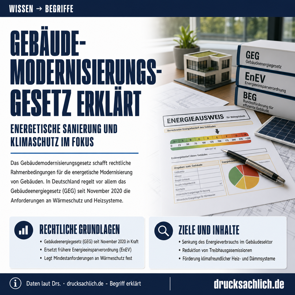 Begriff erklärt: Gebäudemodernisierungsgesetz