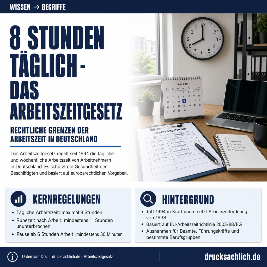 Begriff erklärt: Arbeitszeitgesetz