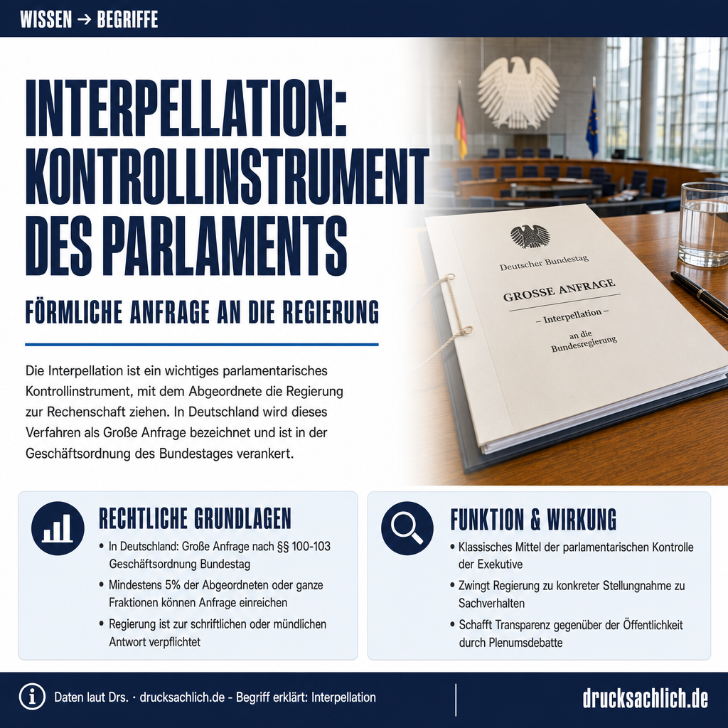 Begriff erklärt: Interpellation