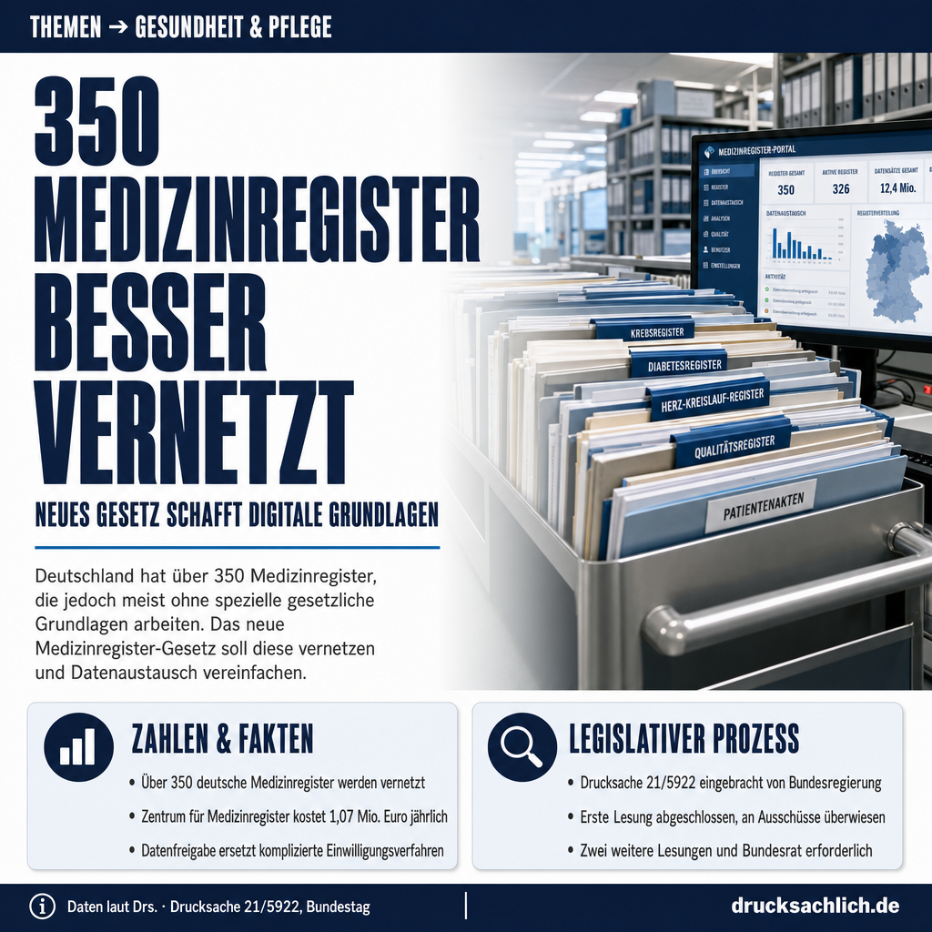Medizinregister-Gesetz: Digitale Gesundheitsdaten 2026