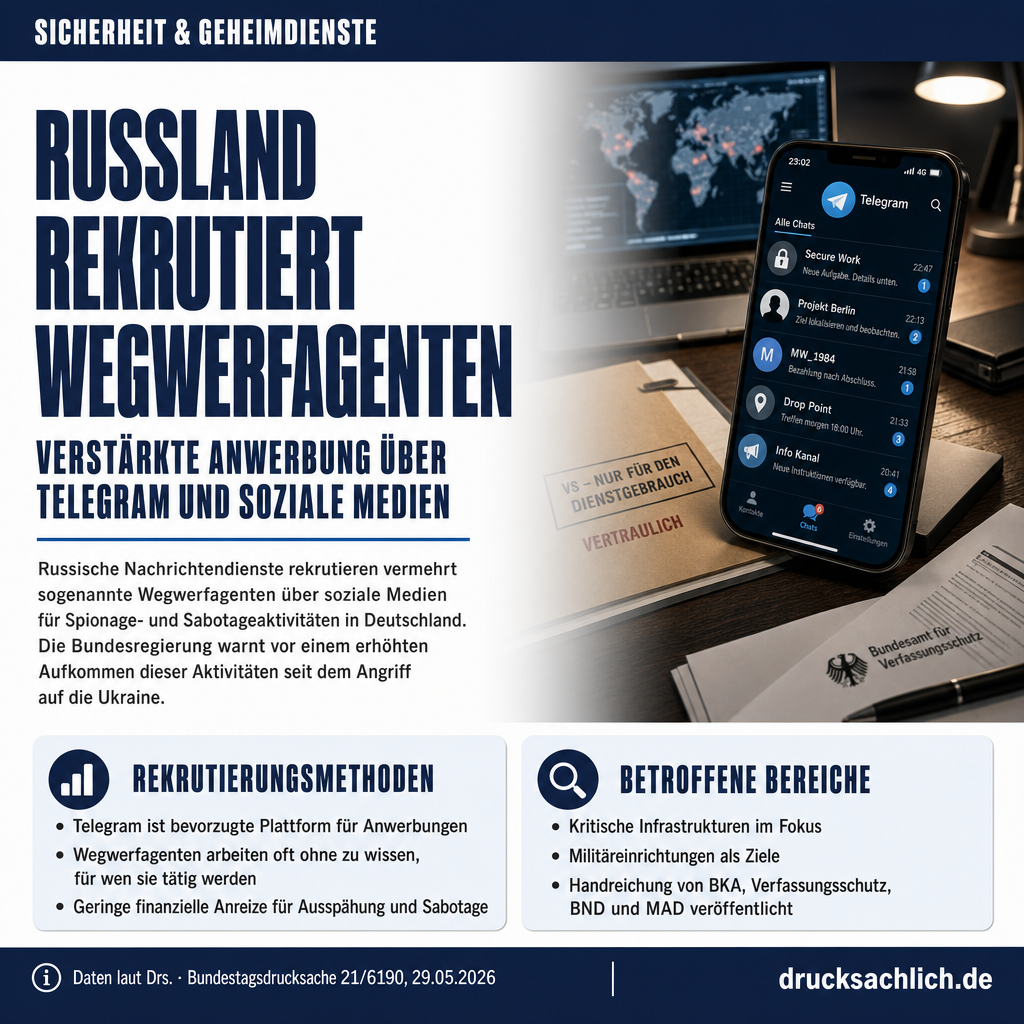 Wegwerfagenten: So rekrutiert Russland über Telegram & Co.