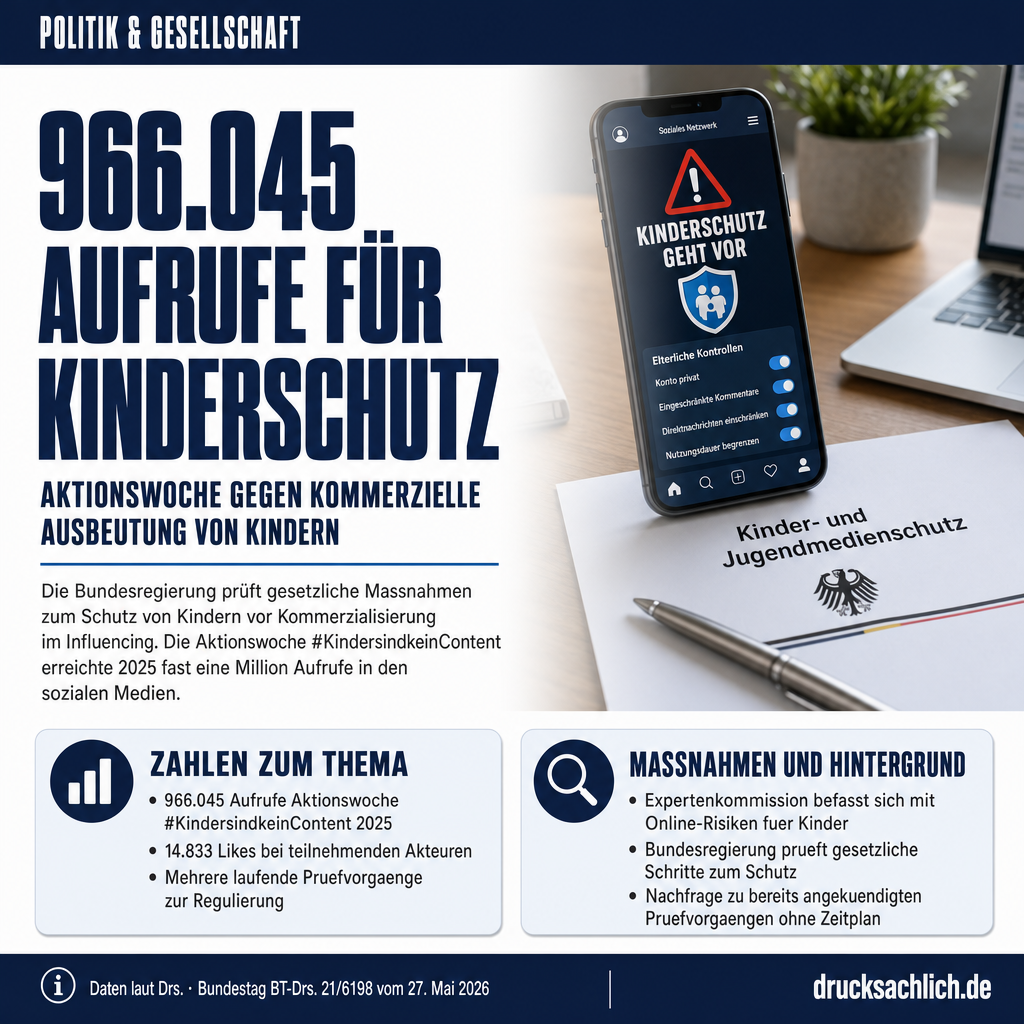 Kinder-Influencer: Wann kommt der Schutz vor Kommerzialisierung?