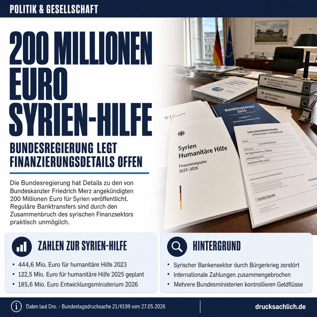 200 Millionen Euro: Wie Merz den Syrien-Wiederaufbau finanziert