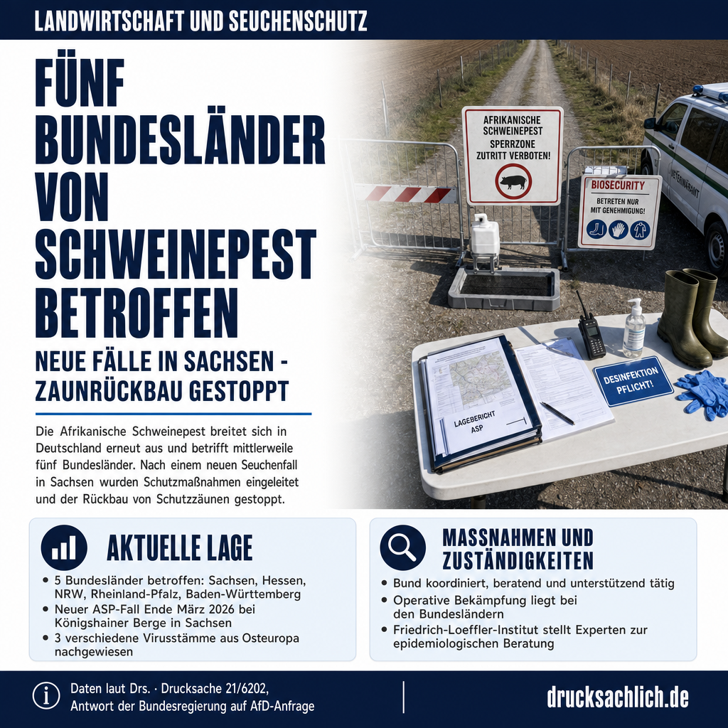 Schweinepest breitet sich aus: Sachsen stoppt Zaunrückbau