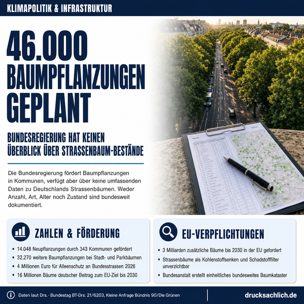 46.000 Neupflanzungen geplant – doch der Überblick fehlt