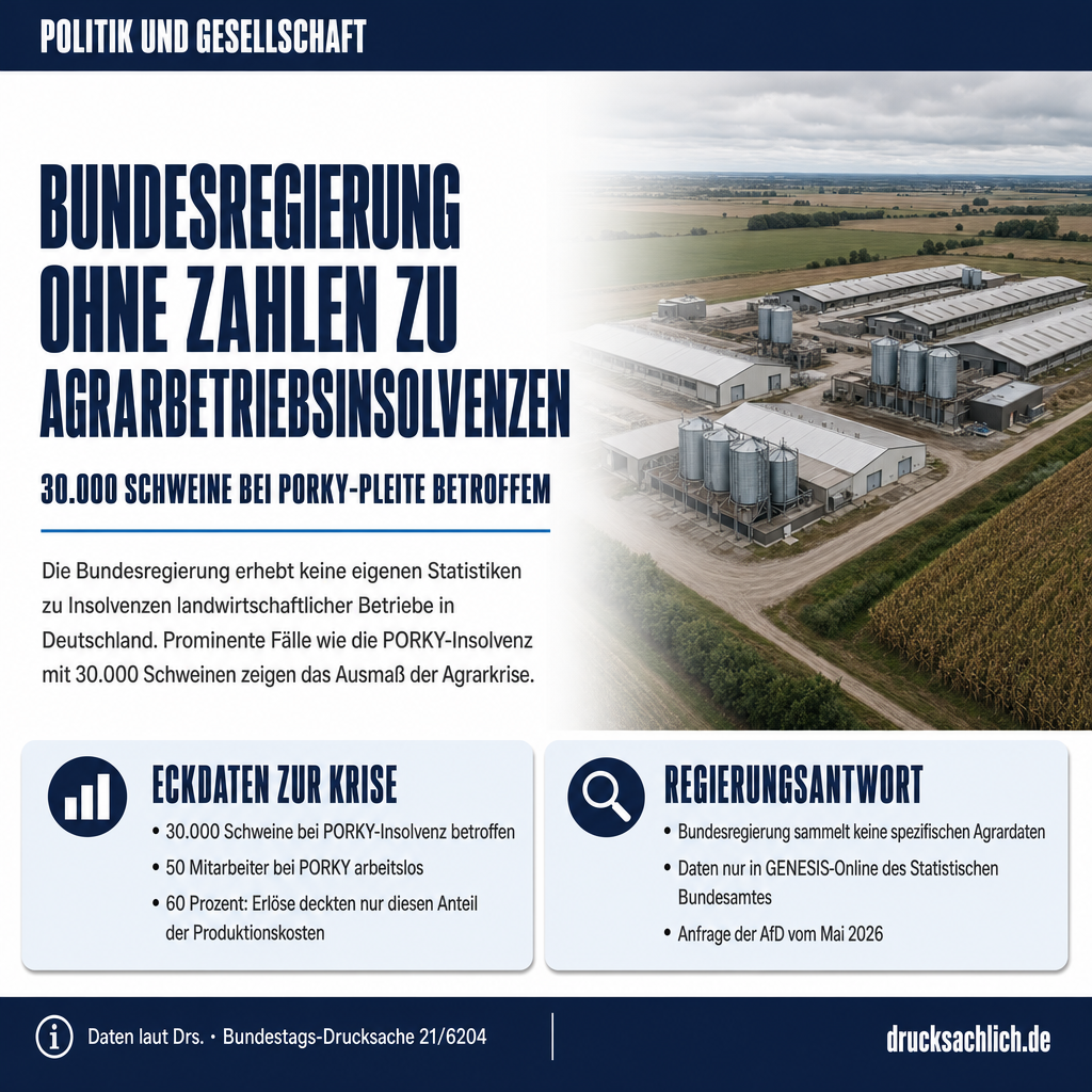 Agrarkriese: Regierung hat keine Zahlen zu Betriebspleiten