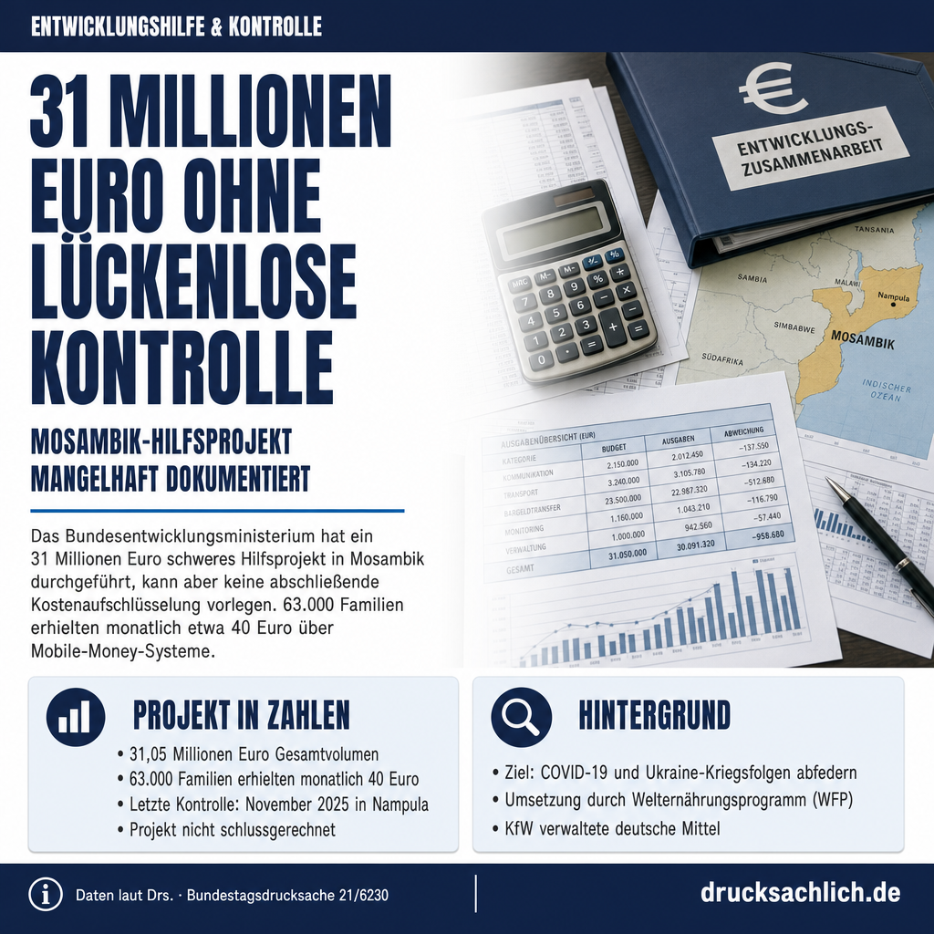 31 Millionen Euro: Deutsches Hilfsprojekt ohne Kontrolle