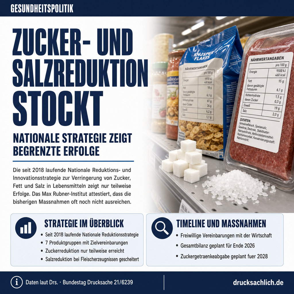 Zucker, Salz & Fett: Warum die Reduktion nicht vorankommt