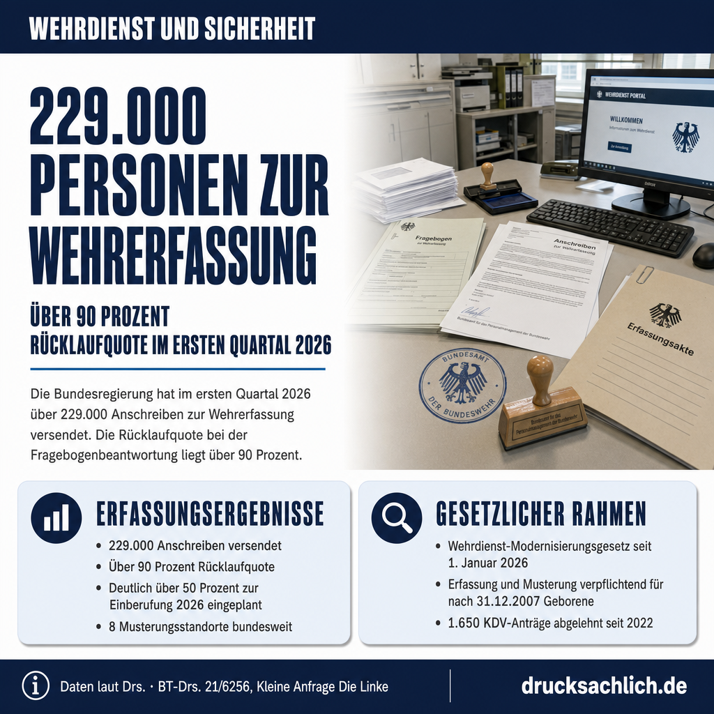229.000 Anschreiben: So läuft die neue Wehrerfassung