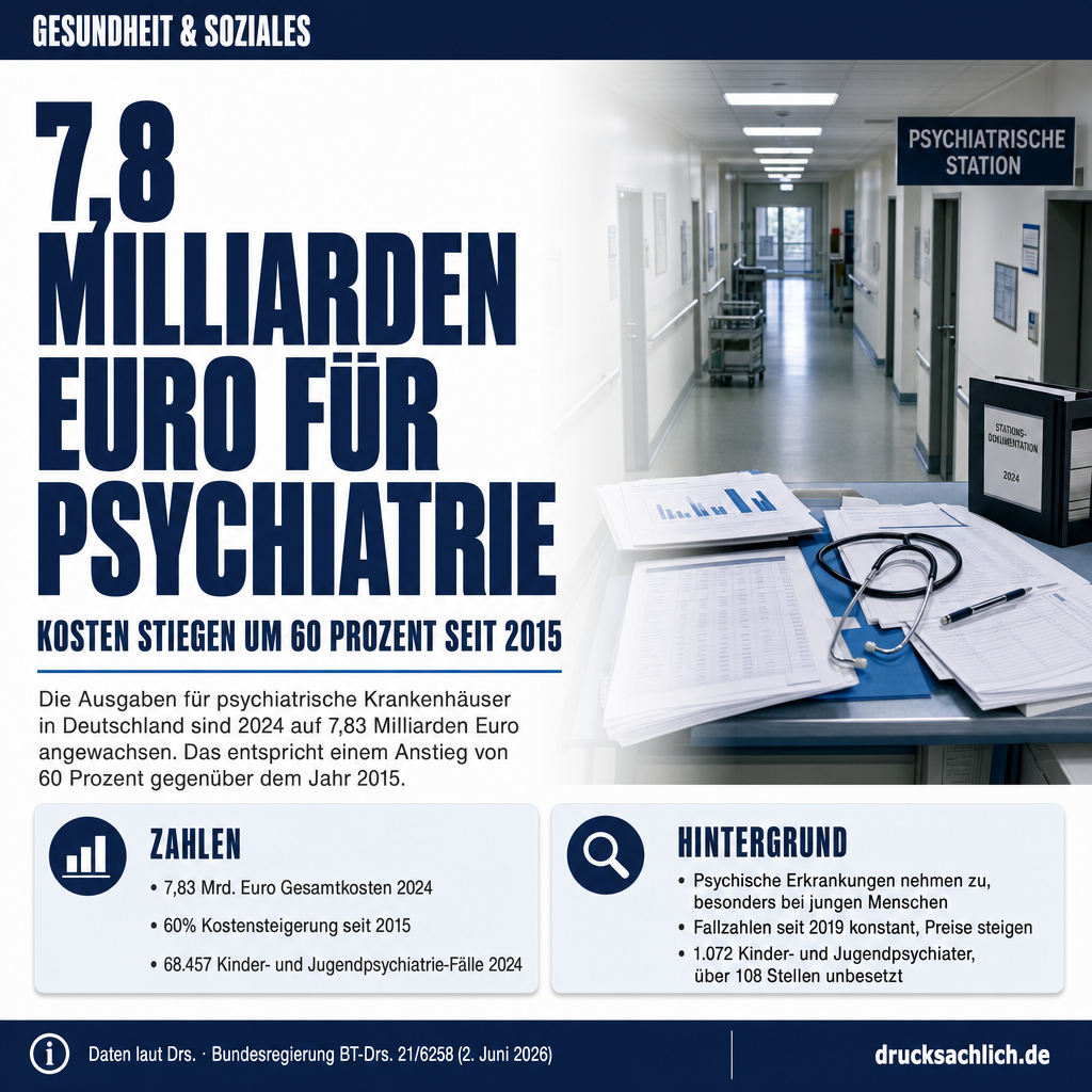 7,8 Milliarden: Psychiatrische Behandlung wird immer teurer