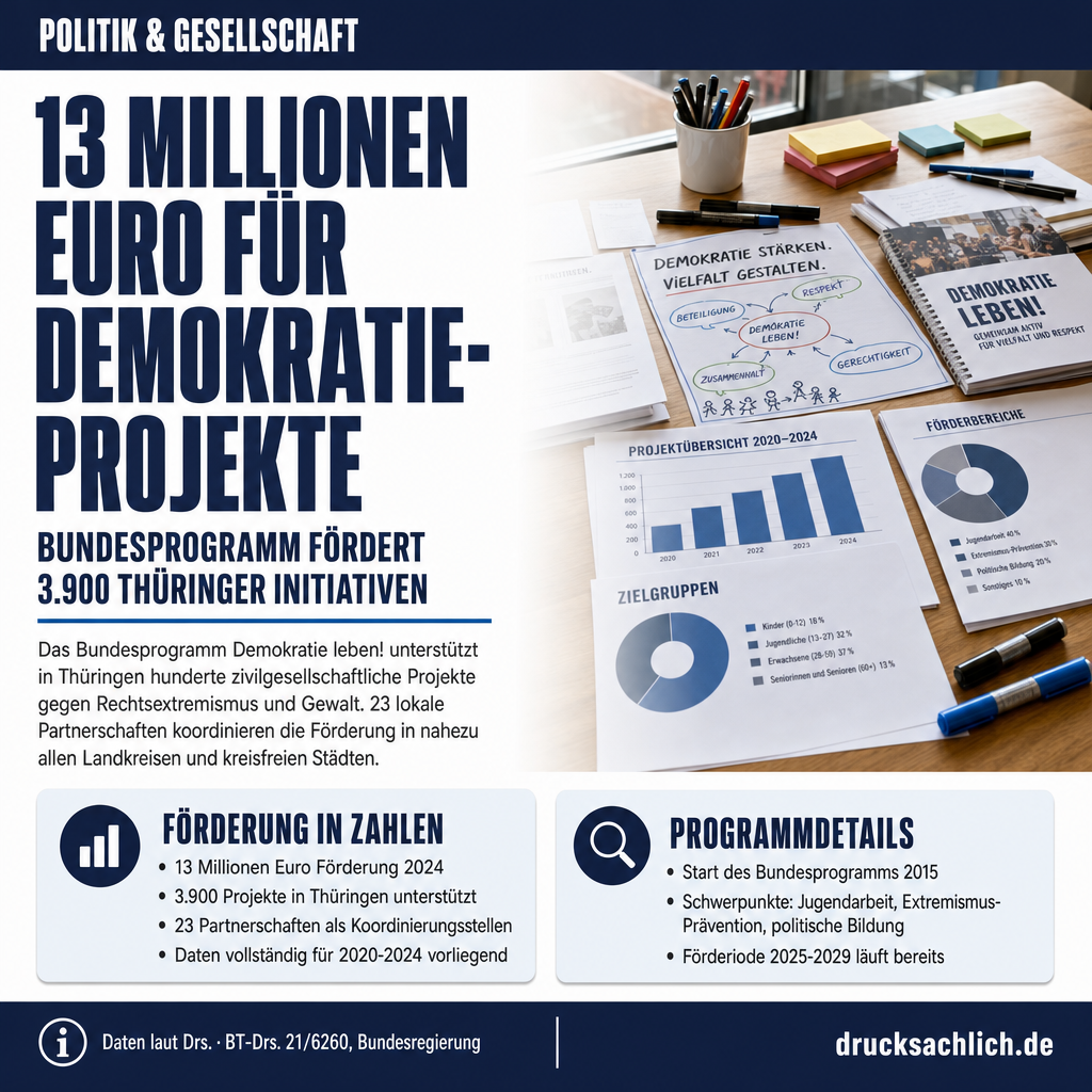 13 Millionen Euro: Wie Thüringen Demokratie-Projekte fördert
