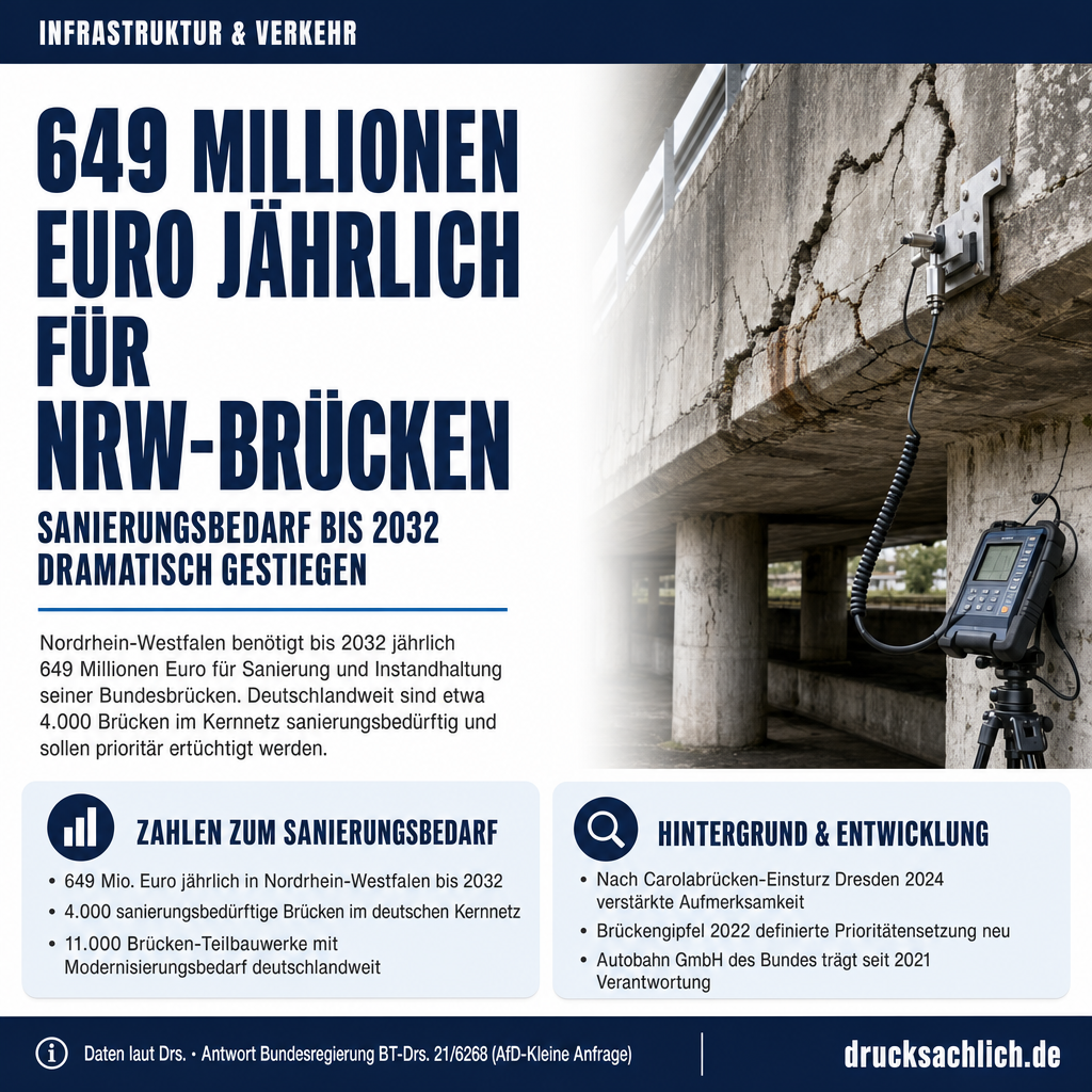 649 Millionen: So viel kostet NRWs Brückensanierung pro Jahr