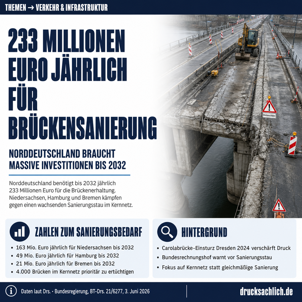 233 Millionen jährlich: So teuer wird Brücken-Rettung im Norden