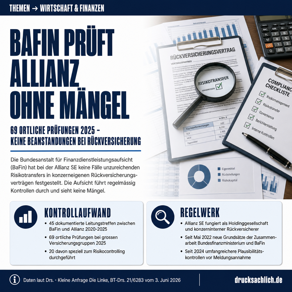 Allianz-Prüfungen: Keine Fälle von unzureichendem Risikotransfer