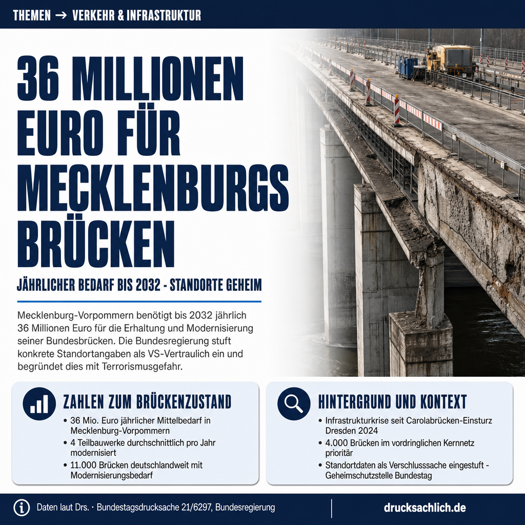 36 Millionen Euro: Mecklenburgs Brücken brauchen Dauerpflege