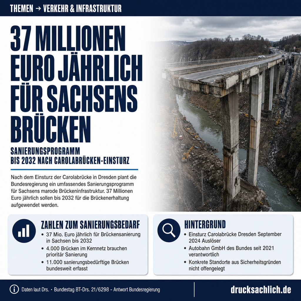 37 Millionen pro Jahr: So teuer wird Sachsens Brücken-Rettung