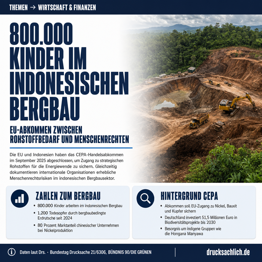EU-Indonesien-Abkommen: Rohstoffzugang trotz Menschenrechtsrisiken