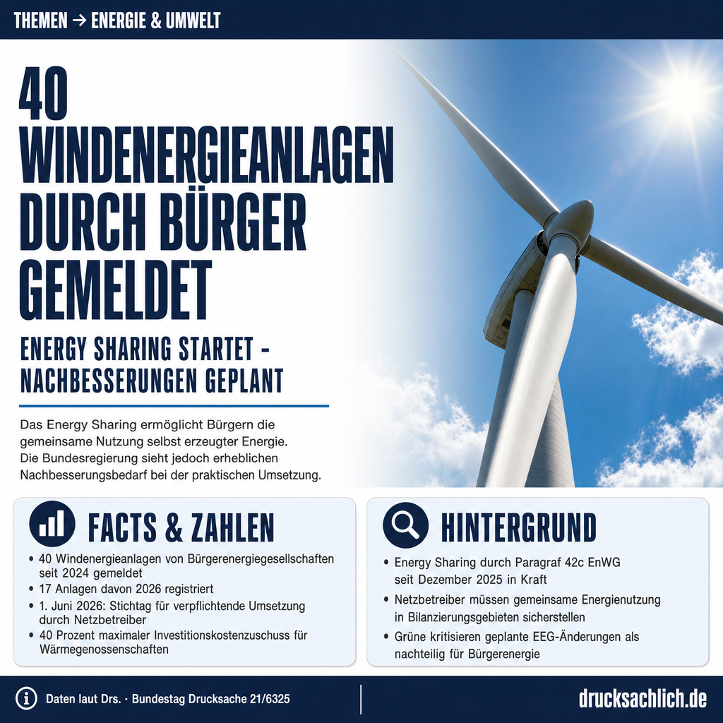 Energy Sharing: Bundesregierung sieht Nachbesserungsbedarf