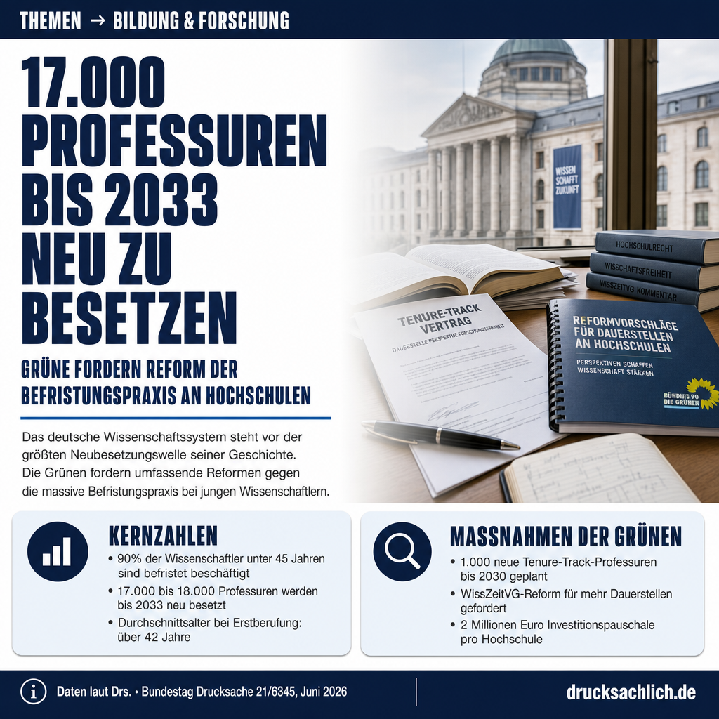 17.000 neue Professuren: Wie die Grünen die Wissenschaft umkrempeln wollen