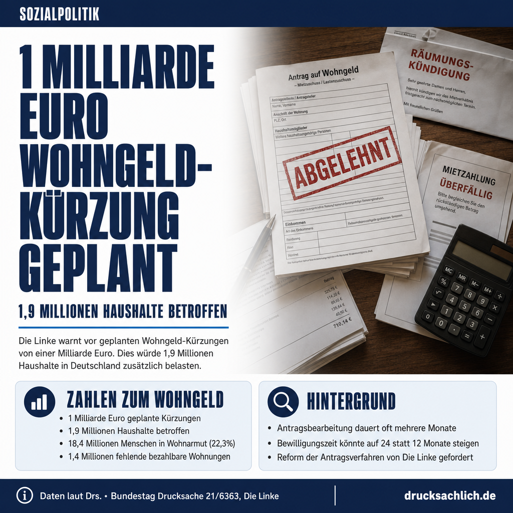1 Milliarde weniger: Wohngeld-Kürzung bedroht 1,9 Mio. Haushalte