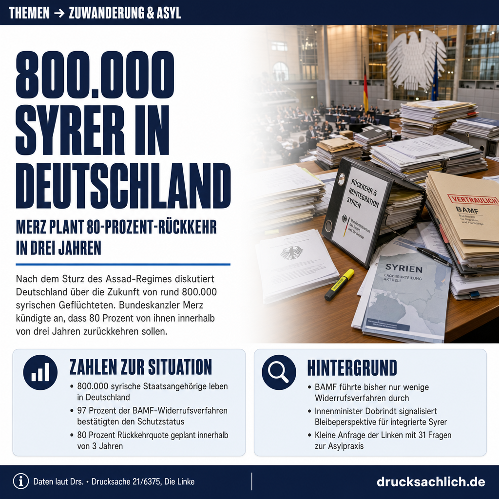 800.000 Syrer in Deutschland: Was bedeutet Merz' 80-Prozent-Plan?