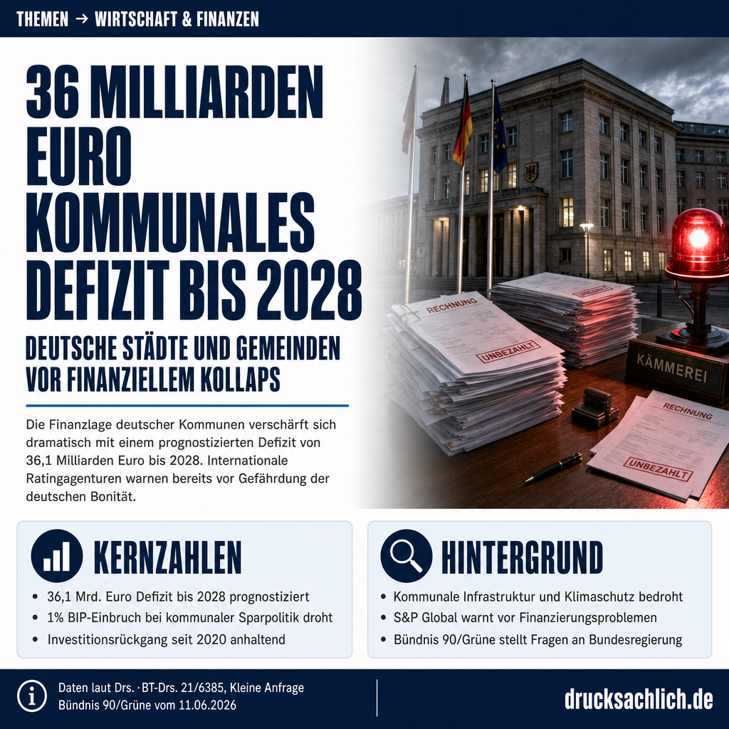 36 Milliarden Euro Defizit: Kommunen stehen vor dem Kollaps