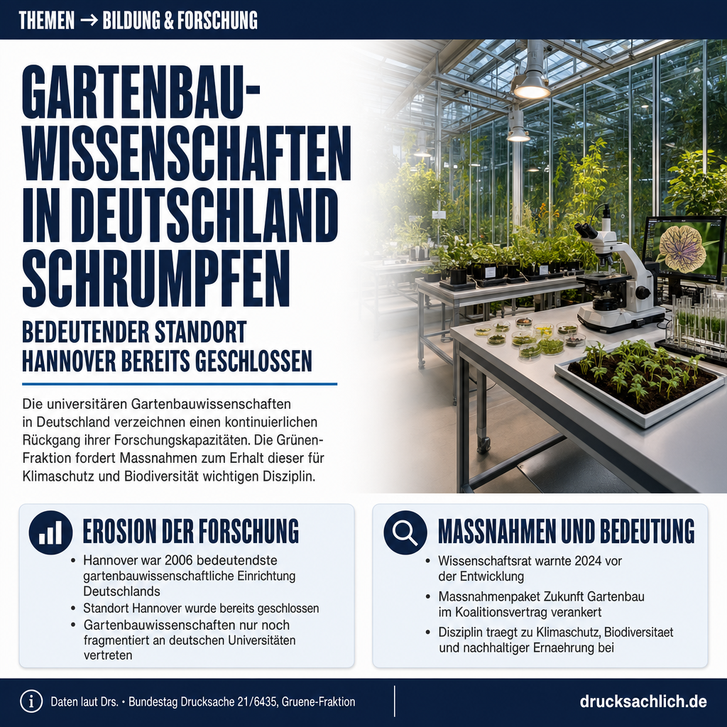 Gartenbauwissenschaften: Grüne fragen Erosion der Forschung ab