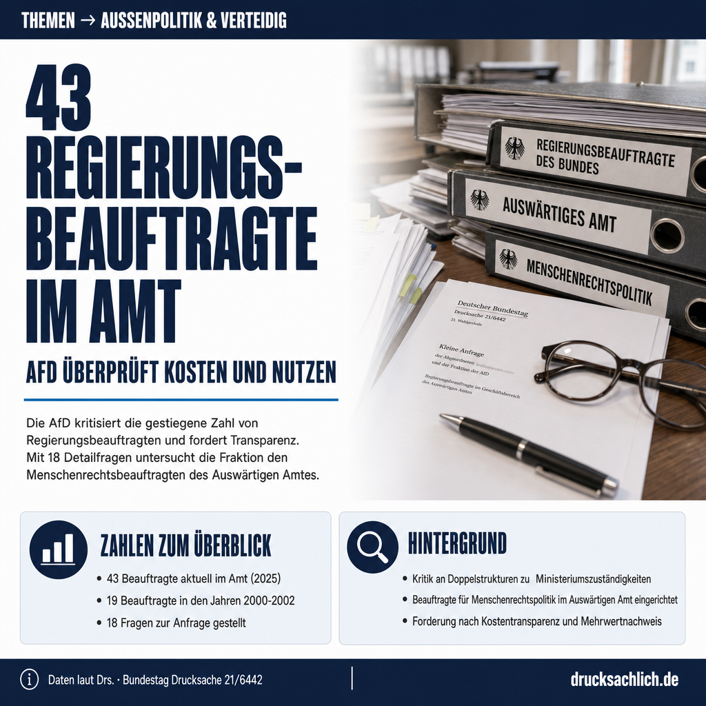 Menschenrechtsbeauftragte: AfD fragt 43 Beauftragte ab