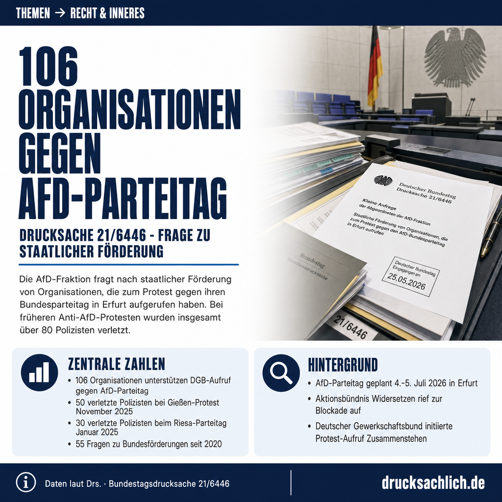 AfD-Parteitag Erfurt: Staatliche Förderung von Protestorganisationen