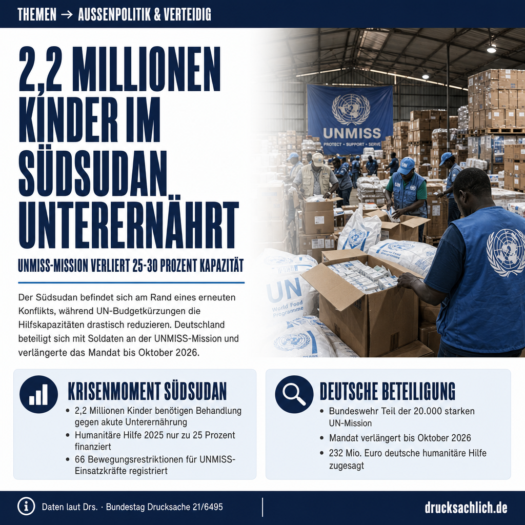 UNMISS im Südsudan: 32 Fragen zu Hilfe und Bundeswehreinsatz