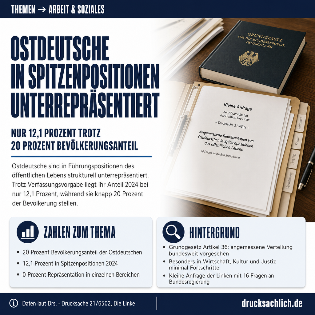Repräsentationslücke: Ostdeutsche in Führungspositionen unterrepräsentiert