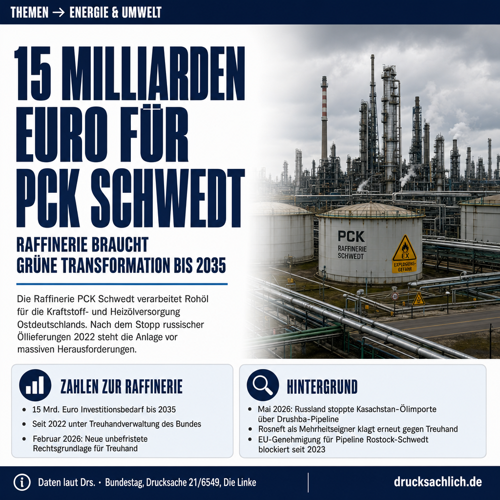 PCK Schwedt: 21 Fragen zur Rettung der Raffinerie