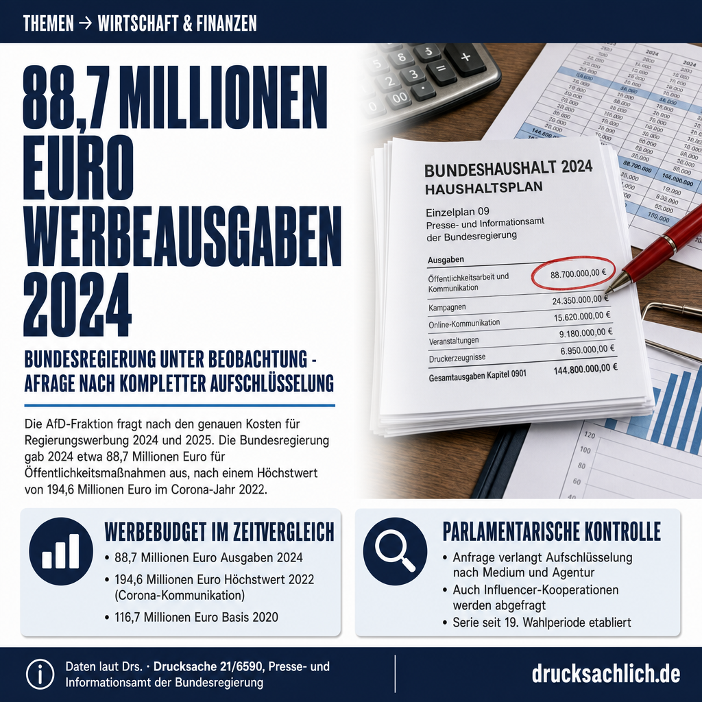 Regierungswerbung 2025: AfD fragt nach Kosten für Kampagnen