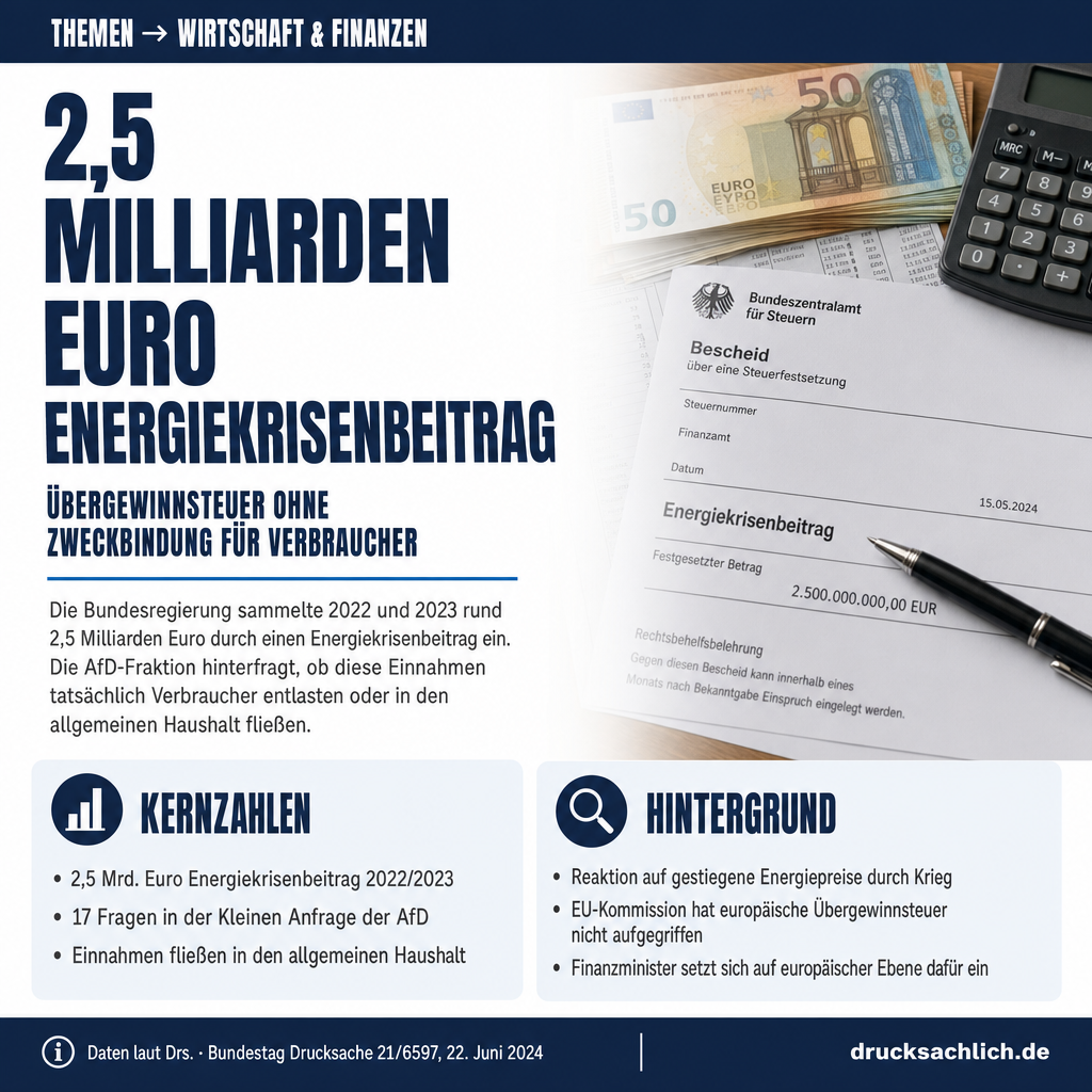 Übergewinnsteuer: Verbraucherentlastung ohne rechtliche Zweckbindung
