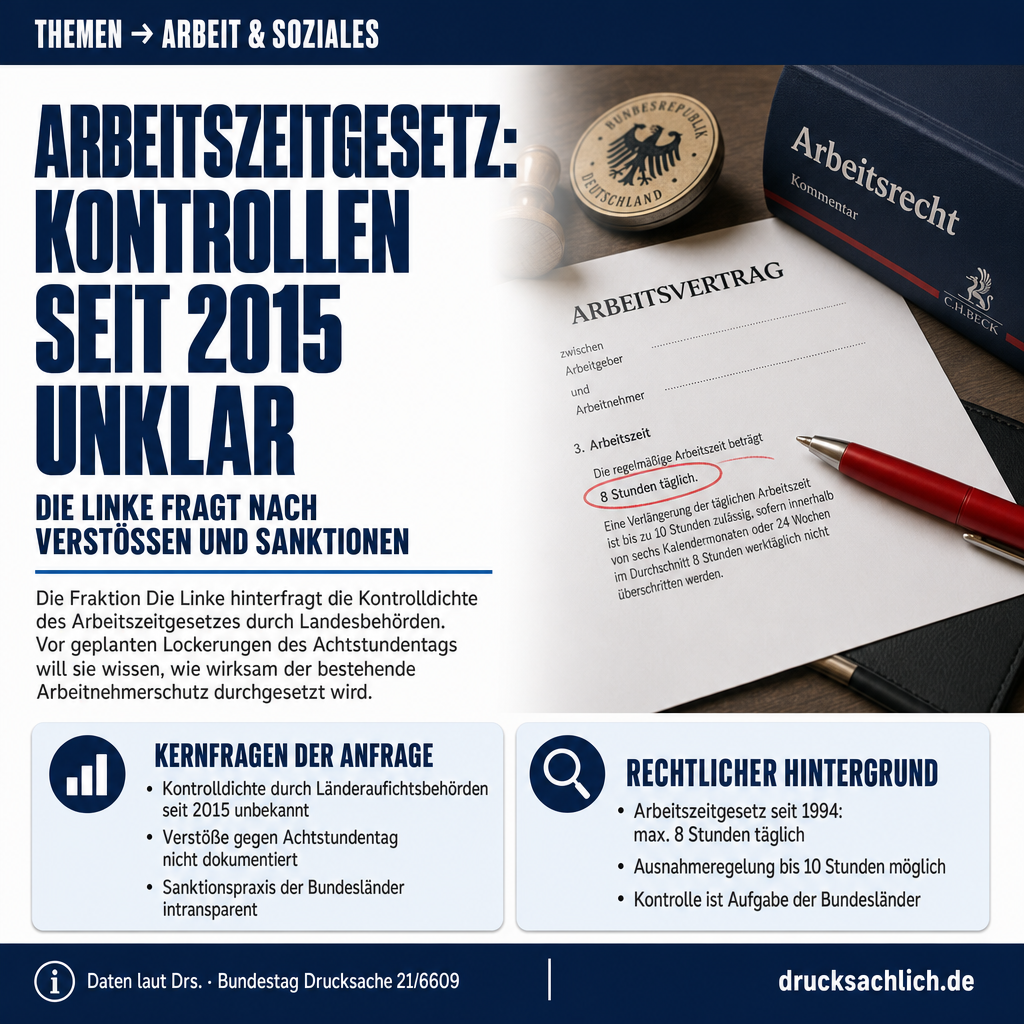 Arbeitszeitgesetz: Kontrolldichte und Verstöße unter der Lupe