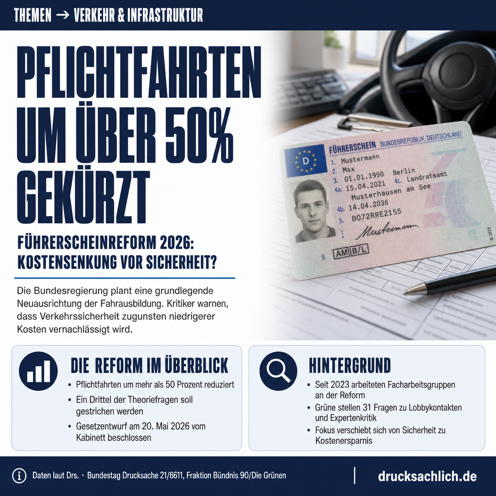 Führerscheinreform 2026: Verkehrssicherheit vs. Kostensenkung