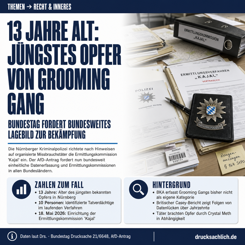 Grooming Gangs: Bundestag-Antrag fordert bundesweites Lagebild