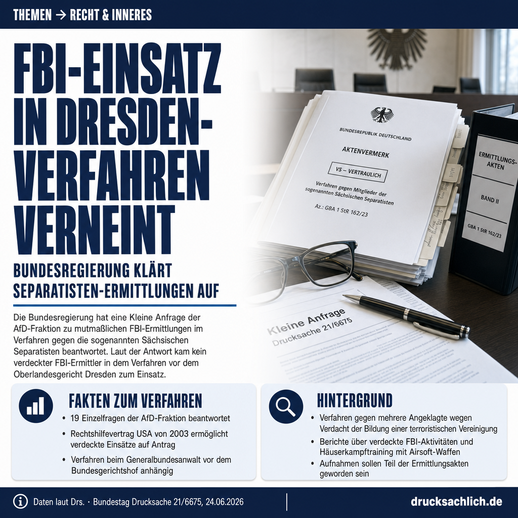 Sächsische Separatisten: FBI-Einsatz in Deutschland verneint