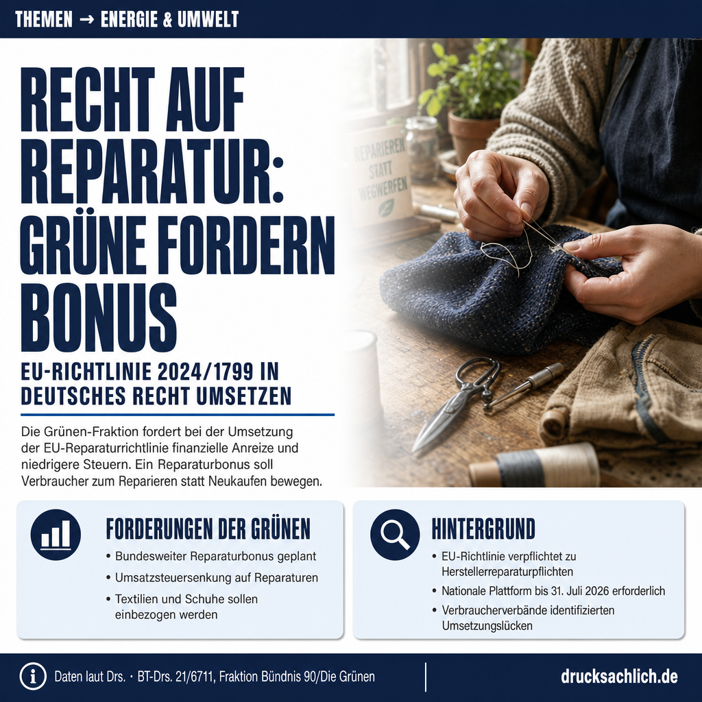 Recht auf Reparatur: Grüne fordern Bonus und Umsatzsteuersenkung