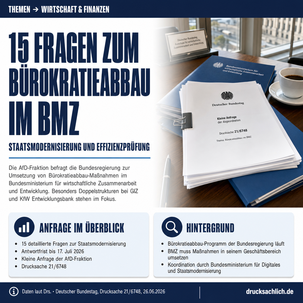 Bürokratieabbau im BMZ: 15 Fragen zur Staatsmodernisierung